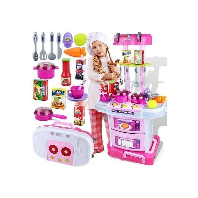 Generic Jouet de Cuisine Little Chef 43 pcs - de Cuisine 3 en 1 à