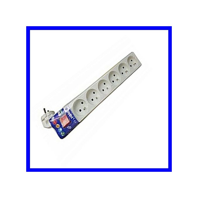 Ingelec Rallonge // Multi-prises - Multiprises avec interrupteur // Bloc 6  prises 2p+t 16A/ 1.5m - blanc. à prix pas cher