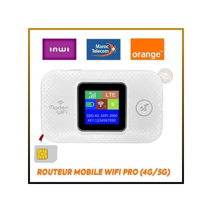 Generic Modem Routeur WiFi Mobile 4G 5G Plug and Play MF688