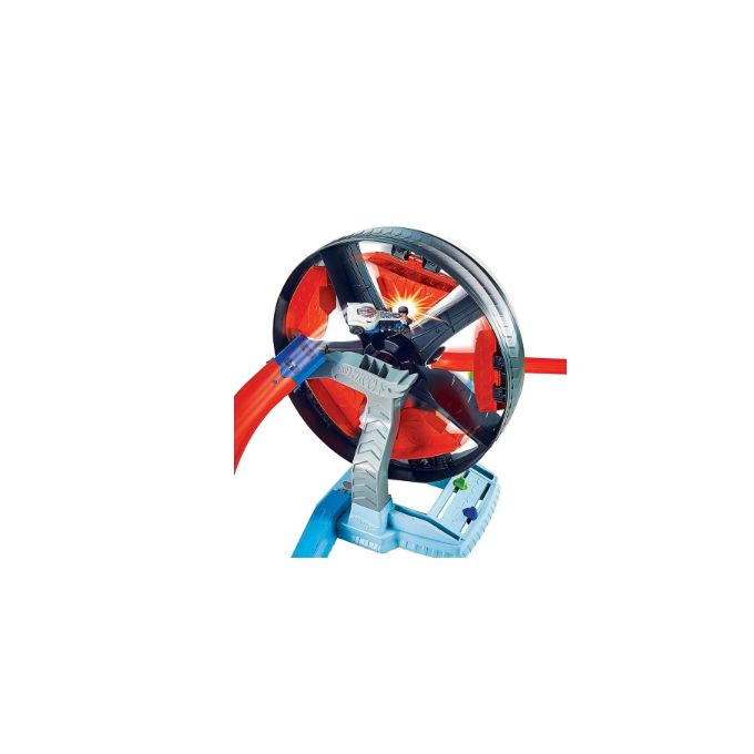 Hot Wheels Track Builder Mega boîte de Course Portable avec Pistes et