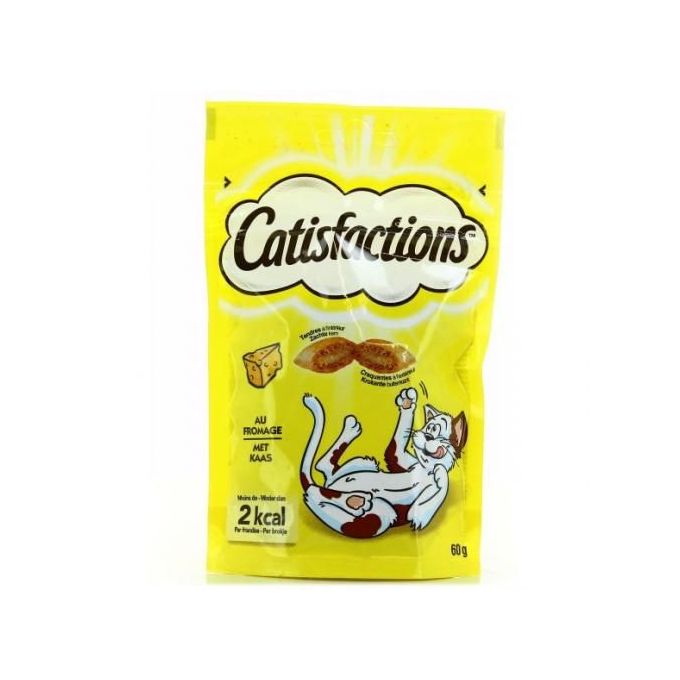 CATISFACTIONS Friandises au saumon pour chat et chaton 12x60g - Cdiscount