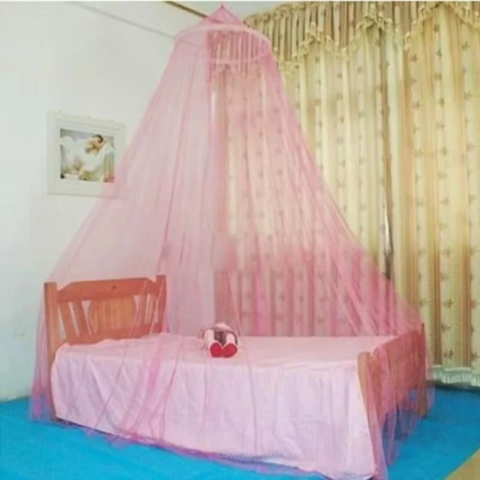 Moustiquaire De Lit Dôme Rose 250×900×60 Cm – Ciel De Lit Anti-Moustique Mailles Fines – Intérieur/Extérieur