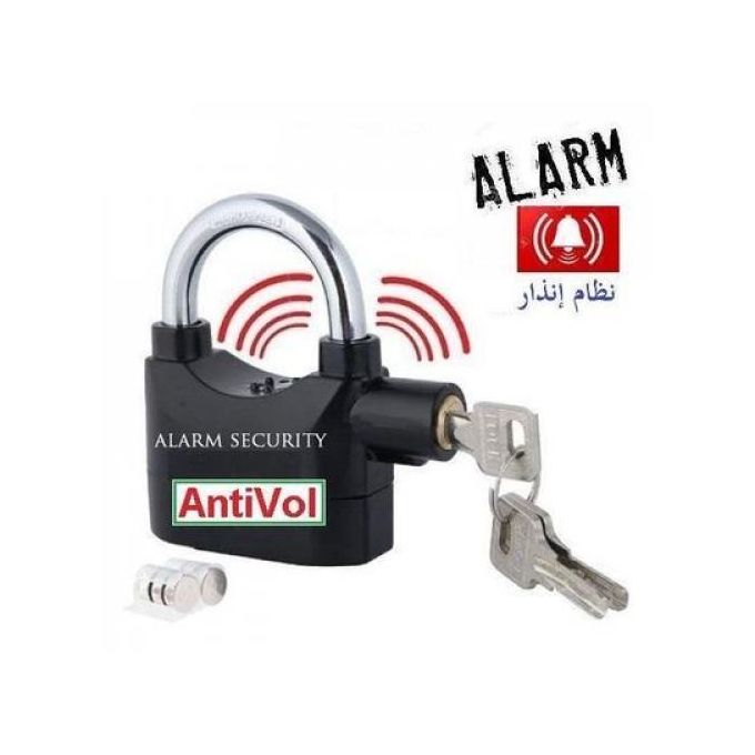 Generic Alarm Lock Cadenas Antivol, Serrure Multifonction 2x1 Pour Vélo Moto,  Magasin à prix pas cher