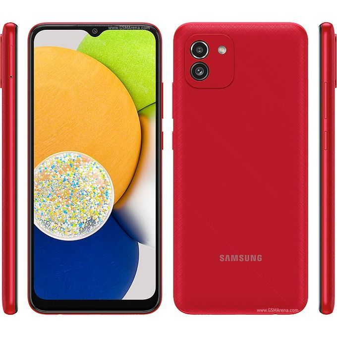 Galaxy A03 – 6.5" – 4 Go RAM – 128 Go ROM – 5000 mAh – 48 MP – Dual Sim – Rouge