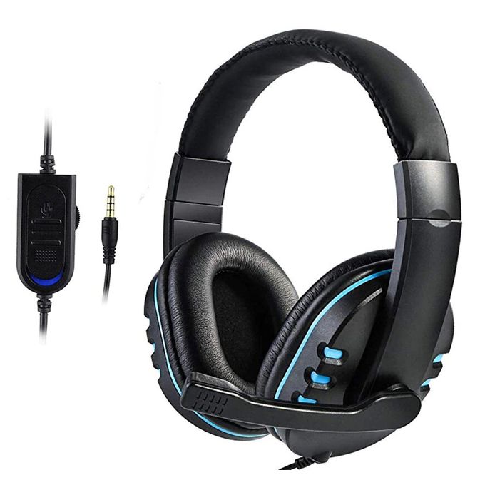 Generic Casque de jeu filaire avec micro 3.5MM stéréo pour PC, PS4