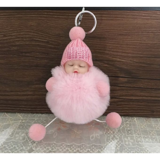 2 Pcs Porte-clés Pendentif Poupée Pompon Mignon Bébé Endormi Peluche Porte  clé Accessoire Décoration Sac à Main Cartable - Cdiscount Bagagerie -  Maroquinerie