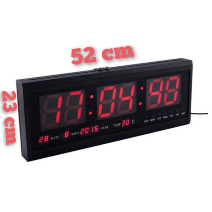 Grand Led Digital clock avec thermomètre calendrier réveil