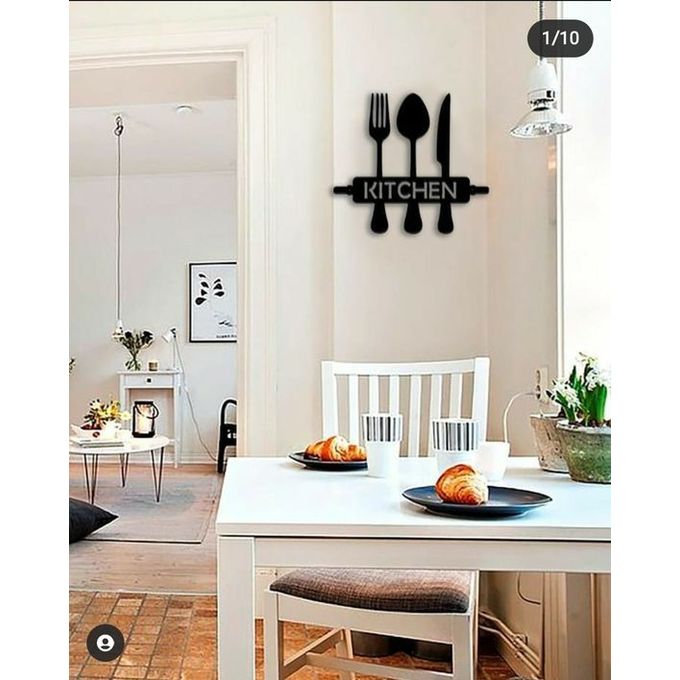 Tableau décoratif ,kitchen, en boise (Dim 25*25)