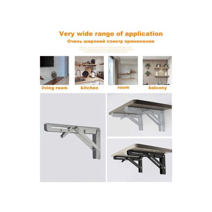 Generic Supports mural, Equerre Etagère Rabattable 19cm