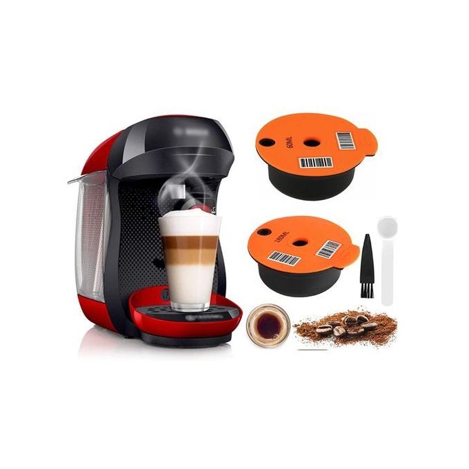 Capsules de café rechargeables compatibles avec machines Tassimo (60 ml)