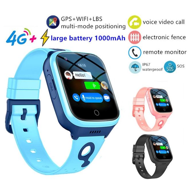 Generic Montre GPS Enfant 4G Wi Fi Haute Precision Appel Video Surveillance Vocale des enfant
