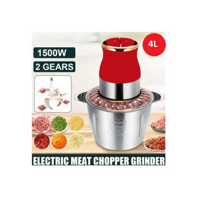Kraft line MULTI-FUNCTION BLENDER  - HACHOIR ELECTRIQUE MULTI-FONCTION INOX AVEC 4 LAMES 1500W 4L