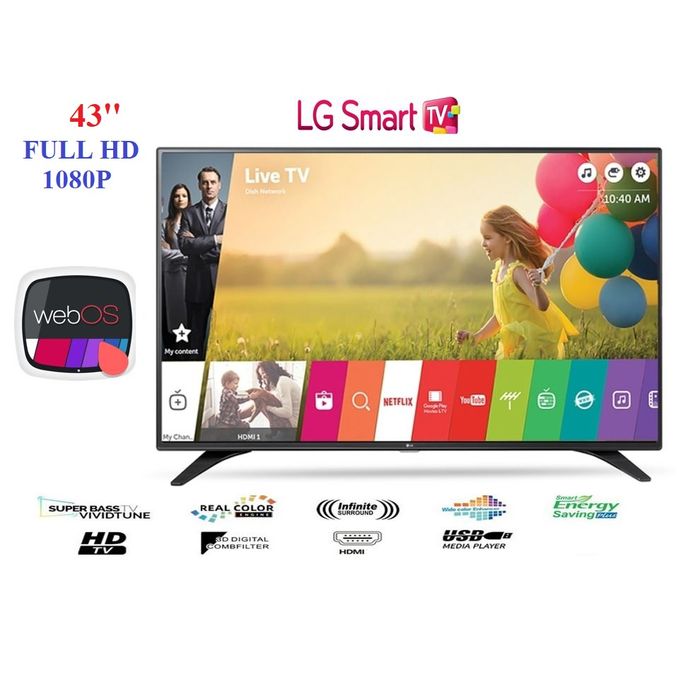 LG 43″  Smart TV Rapide Full HD Web Os Récepteur-TNT- Wifi intégré-Screen Mirorring
