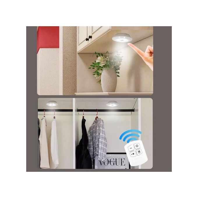 Super brillant cob sous armoire lumière led télécommande sans fil