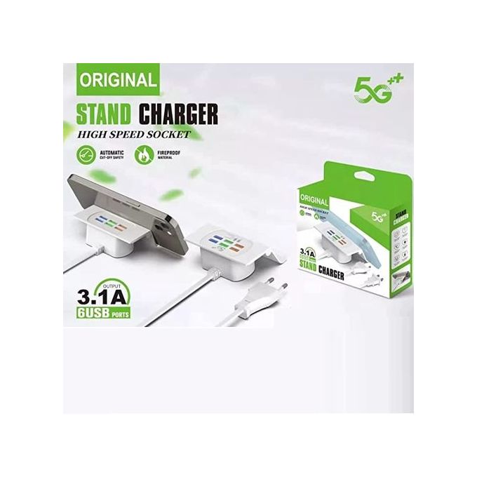 Generic Chargeur USB 6 Ports 3.1A Multi Usage , Chargeur Rapide 6