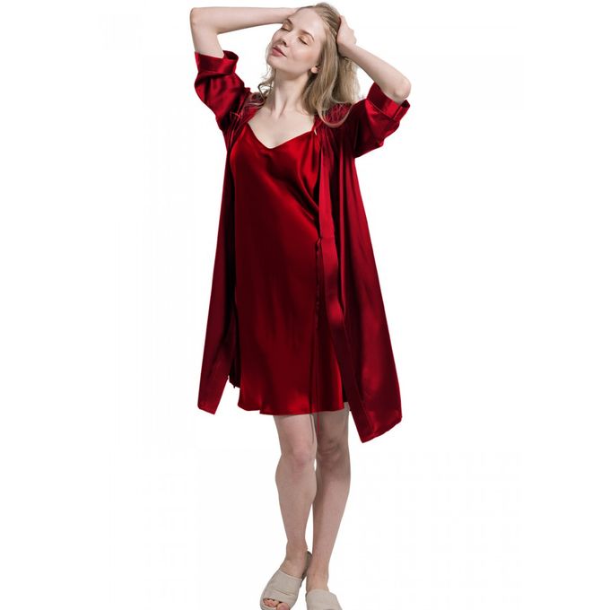 chemise de nuit rouge