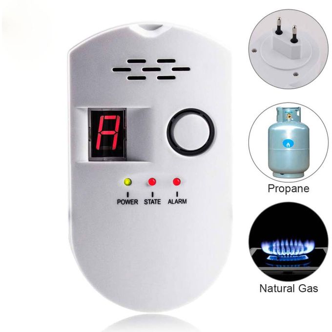 KERbiomGD13-Détecteur de gaz GPL sans fil, alarme numérique, affichage LED,  fuite naturelle, gaz combustible, système