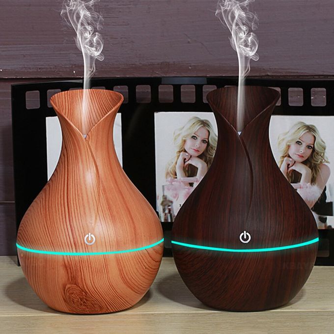 Pack de 2 Diffuseur d'huiles essentielles et d'arôme, Mini humidificateur d'air ultrasonique