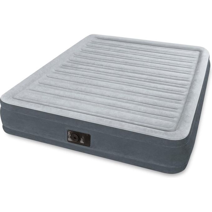 Matelas Gonflable 2 Places Électrique Fibertech 33cm Gris