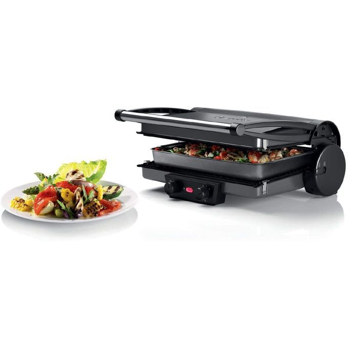 Bosch Grill Panini 3en1 ouvrable 180°, TCG4215 avec 2 thermostats
