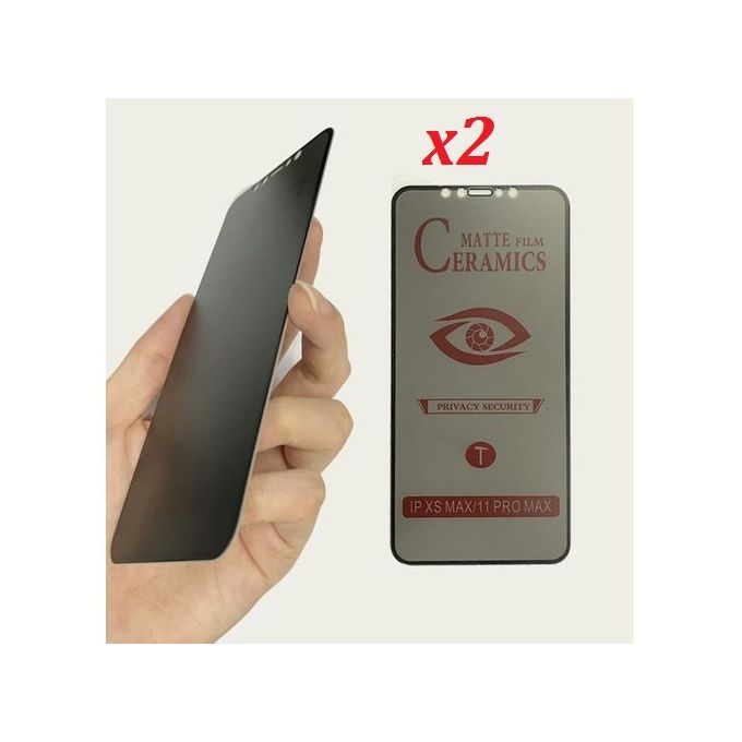 Incassable Fumé en verre trempé / protecteur d écran / confidentialité pour iphone  13 Pro Max –