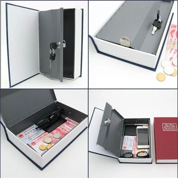 Coffre-Fort Livre Sécret - Serrure à Combinaison 11.5x5.5x18cm - Cache Argent/Bijoux