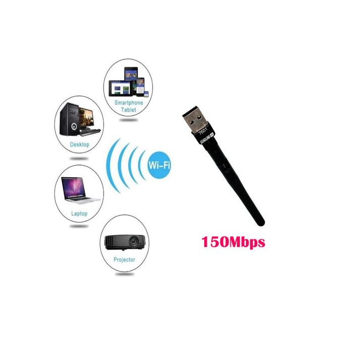 Clé WIFI 150MBPS Mini WIRELESS USB avec Antenne - MYTEK