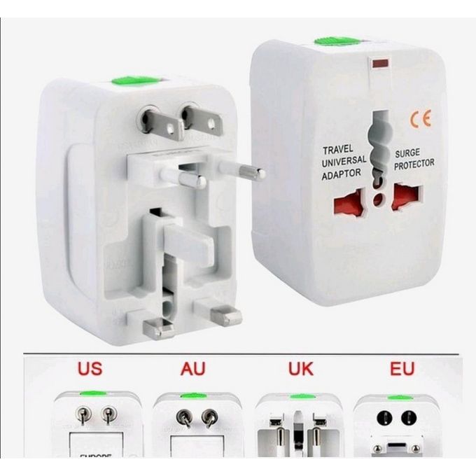 Generic Prise Adaptateur UNIVERSEL UK US AU EU Convertisseur Chargeur de  voyage Telephone PC Portable à prix pas cher