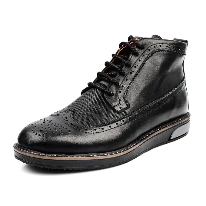 Rohinca Botte Homme,Botte Cuir,Botte 2022 - Noir