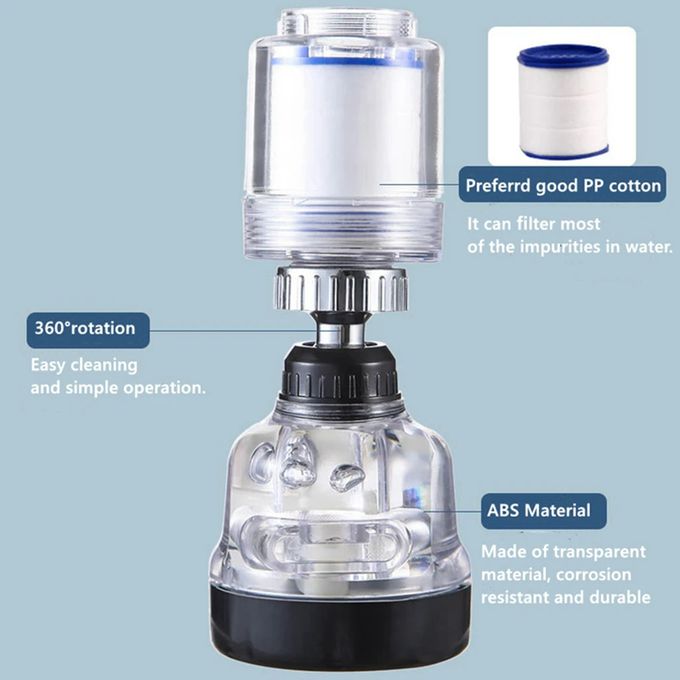 Generic - Robinet de cuisine rotatif à économie d'eau Extension de robinet  de cuisine/Filtre à buses rotatif à économie d'eau à 360 degrés/3 méthodes  de sortie d'eau/augmentation de la pression de l'eau 