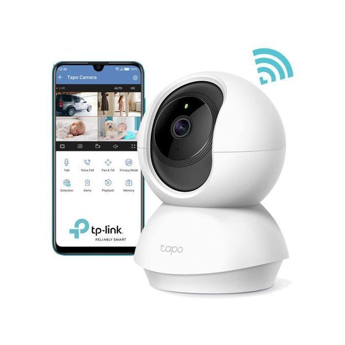 TP-Link Caméra IP de surveillance WiFi panoramique, inclinable pour surveiller bébé,animal