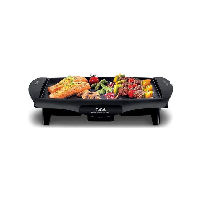 Tefal Barbecue De Table Electrique Plancha Compact 45 X 30 X 9 Cm