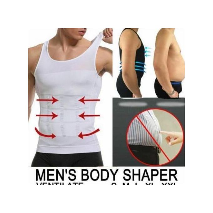 Just-ONE Shapers Seamless Sleevless pour homme Blanc