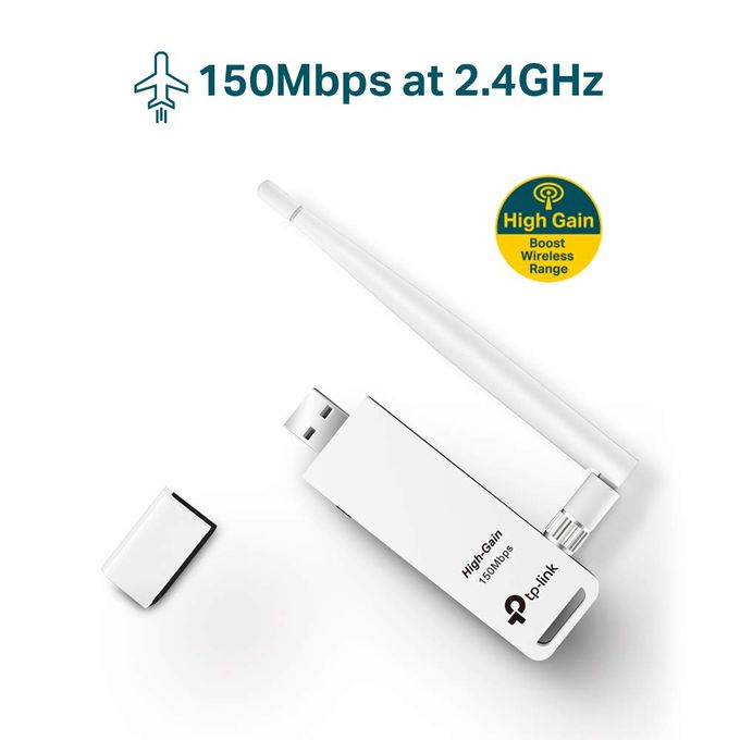 TL-WN722N, Adaptateur USB WiFi à gain élevé 150Mbps