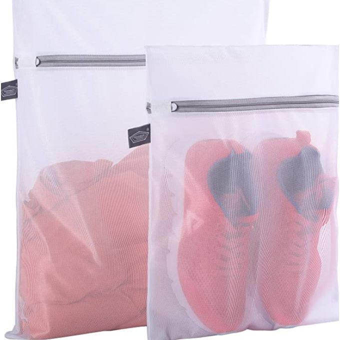 Generic Ensemble 2 sacs filet durable pour organiser les vêtements à la machine  laver à prix pas cher