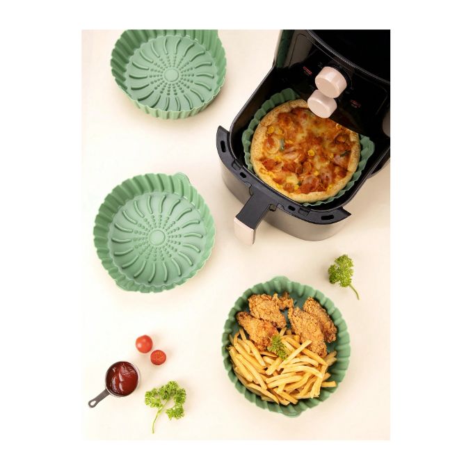 Generic 3 Pièces Moule Silicone Air Fryer, Accessoires pour Friteuse  Réutilisable à prix pas cher