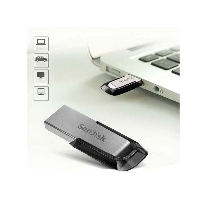 Clé USB 3.0 SanDisk Ultra Flair 256 Go (SDCZ73-256G-G46) prix Maroc