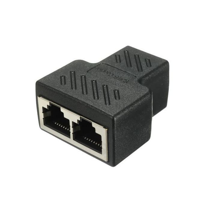 Generic adaptateur diviseur Port RJ45 spliter Port RJ45 LAN Ethernet rj45  split 1 en 2 à prix pas cher