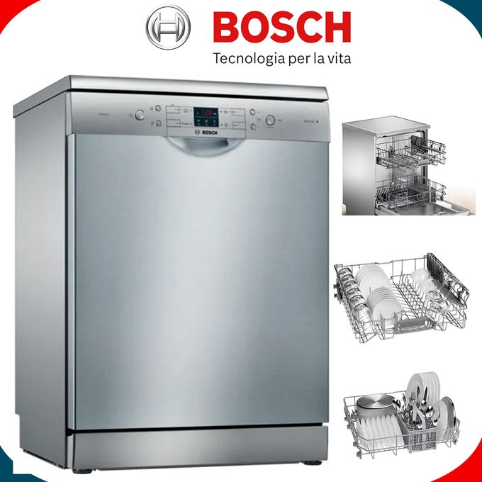 Bosch Lave vaisselle 12 couverts Gris pose-libre SMS44DI00T 60cm Inox -  Garantie 2 Ans