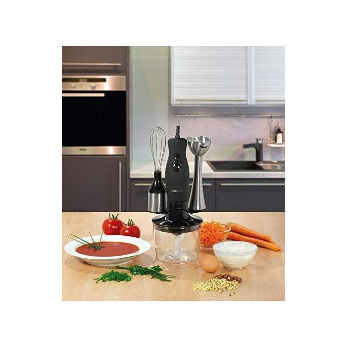 Clatronic SMS 3190 Set Mixeur Mixeur Plongeant + Mixeur Batteur + Fouet Inox 200 W - image 4