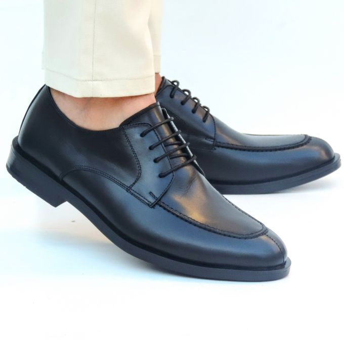 Generic Chaussure classe cuir démasquable Noir Homme Hight Quality