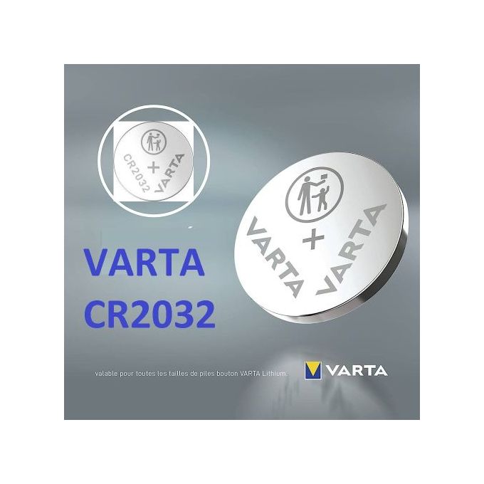 VARTA 2 Piles Bouton CR2032 au Lithium 3 volts // 2 Batteries CR 2032 3V à  prix pas cher