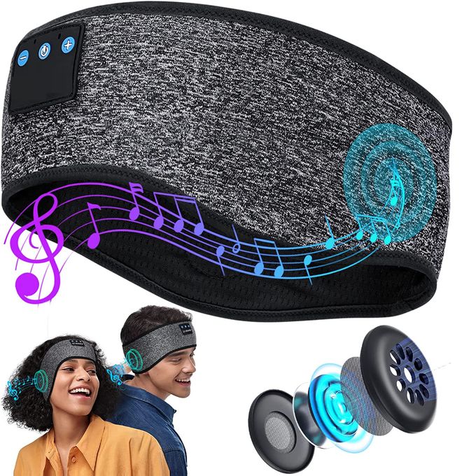 Generic Écouteurs Bandeau Bluetooth de Musique sans fil pour Sport, Voyage,  Dormeurs à prix pas cher