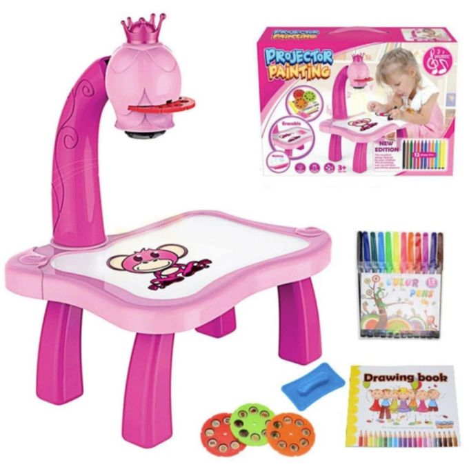 Generic Table de peinture artistique pour enfants, jouets de bureau, projecteur  dessin à prix pas cher