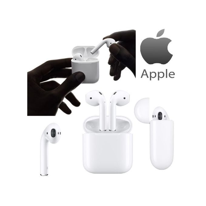 Apple Original Airpods 2 Bluetooth Mv7n2ty A سماعات بلوتوث لاسلكية نفطة لابل اي فون جوميا المغرب