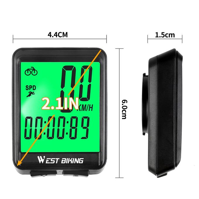 Compteur de vitesse de vélo ordinateur de vélo sans fil multifonctionnel  compteur kilométrique étanche avec grand - DIAYTAR SÉNÉGAL