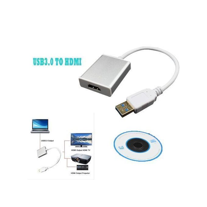Generic Convertisseur Adaptateur USB To HDMI HD 1080P à prix pas