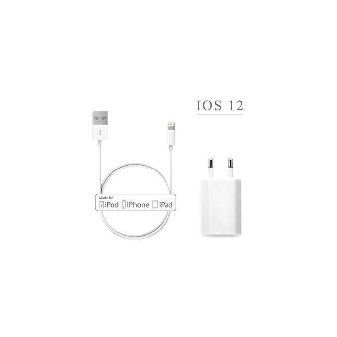 Generic Chargeur IPhone Original Apple Fast+Cable 1M Blanc Charger