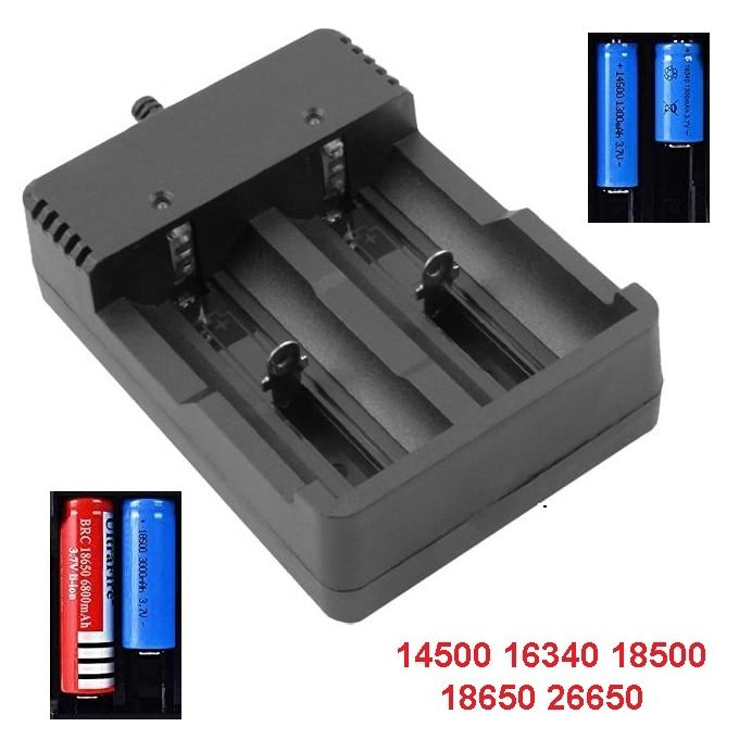 Generic 4 batteries 3.7V 18650 Li-ion rechargeables 6800 mah à prix pas  cher