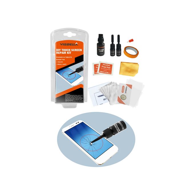 Visbella Kit de Réparation d'Écran Tactile, Adhésif Efficace pour